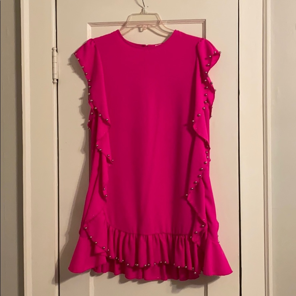 Hot pink dress